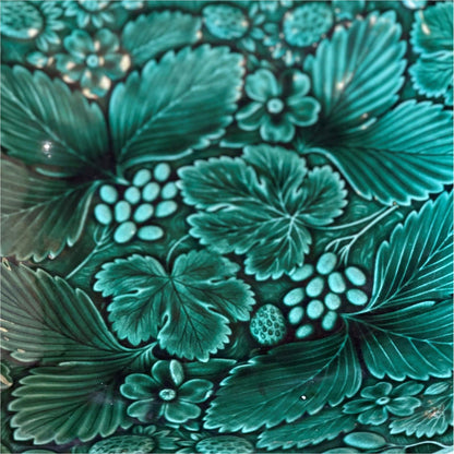 Wedgwood Green Majolica Comport - Ceramics